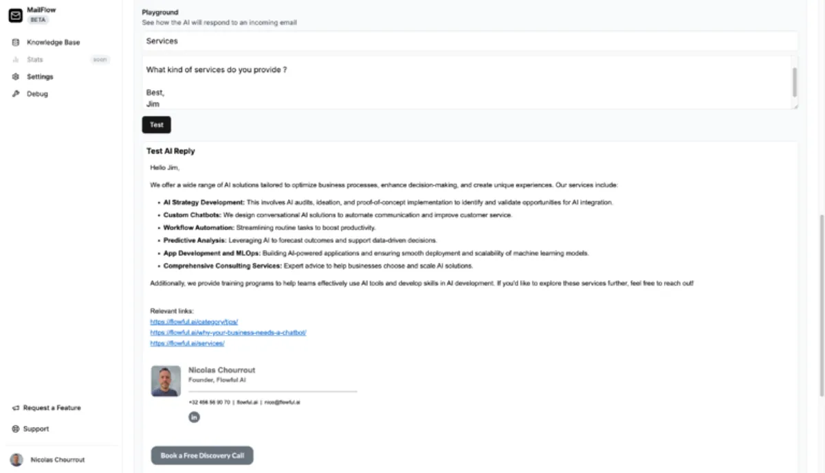 Mailflow Email Auto-Responder: Building an AI SaaS - Image 4