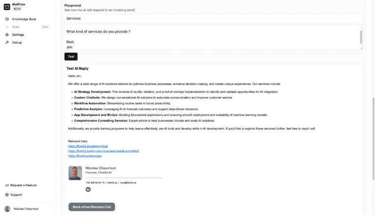 Mailflow email conversation view
