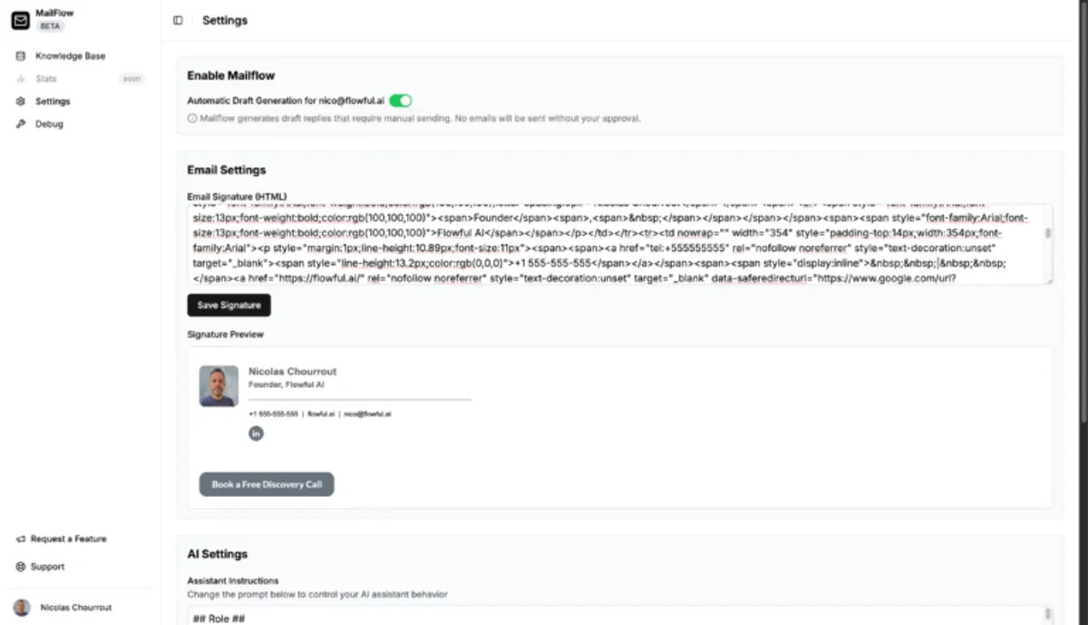 Mailflow Email Auto-Responder: Building an AI SaaS - Image 2