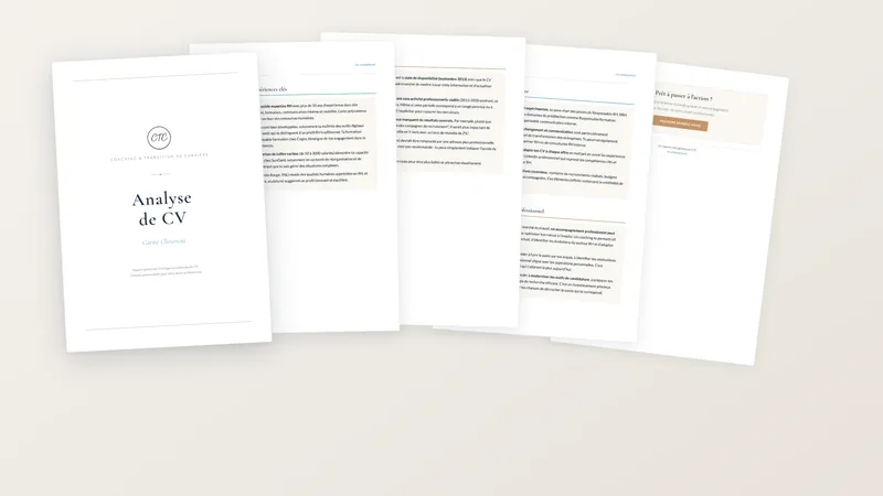 CTC AI-generated CV analysis report