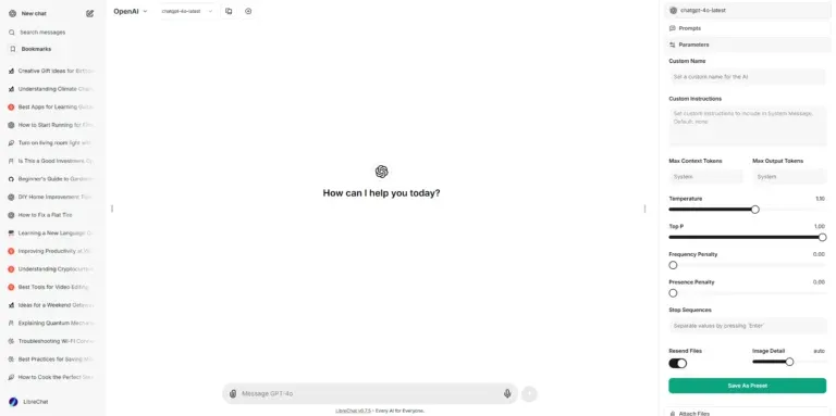 AI assistant chat interface for offer refinement